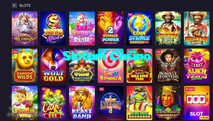 Slotum Casino casino presented on mobile device in Pakistan with slots and live games